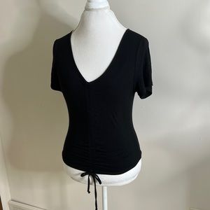 GAZE BLK TEE TOP SZ MED